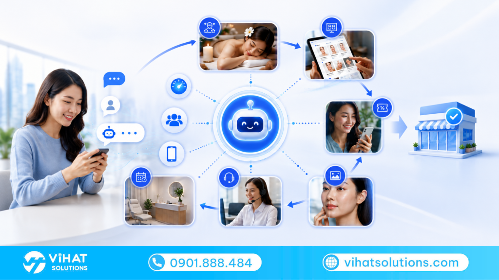 Zalo Advance của ViHAT Solutions sẽ giúp tạo một hệ thống chăm sóc và chốt đơn hoàn chỉnh