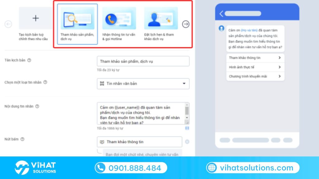 Quy trình thiết lập quảng cáo tin nhắn Zalo
