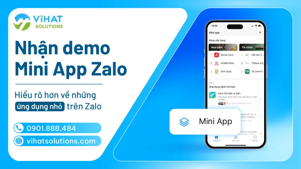 Nhận demo Mini App Zalo