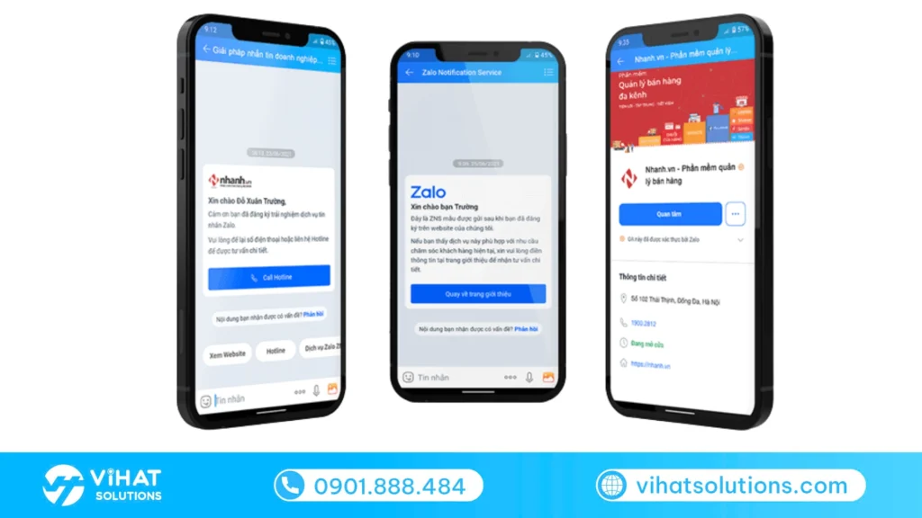 Dịch vụ Zalo ZNS - thông báo chính thống từ Zalo