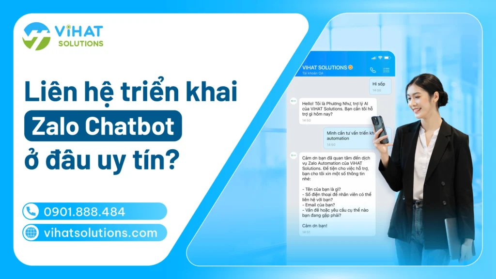 Liên hệ triển khai Zalo Chatbot