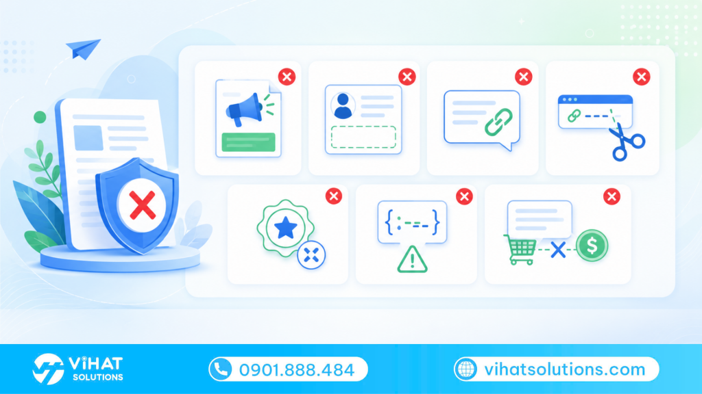 Cách xử lý khi template bị từ chối