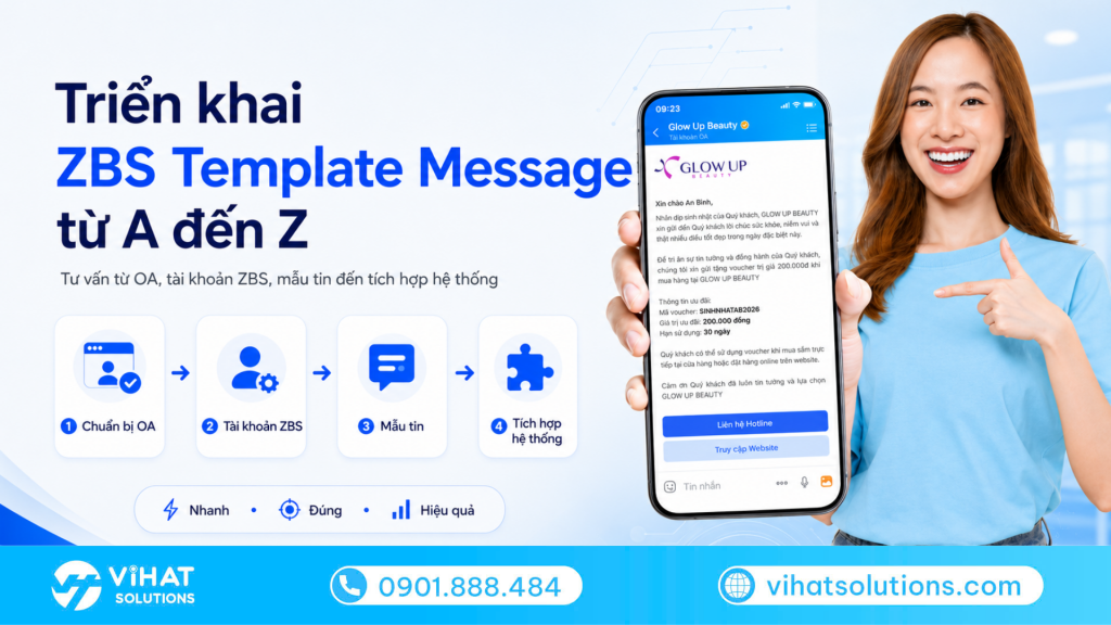 Tư vấn triển khai ZBS Template Message với ViHAT Solutions