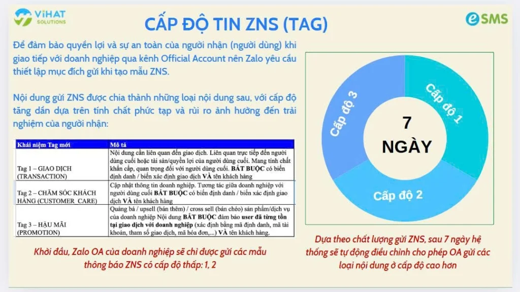 Các loại Tag chính của ZNS