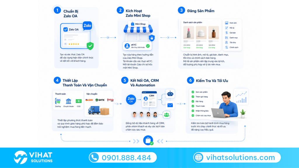 Hướng Dẫn Tạo Zalo Mini Shop Cơ Bản