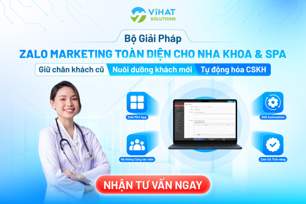 Bộ giải pháp Marketing cho Nha khoa và Spa của ViHAT Solutions
