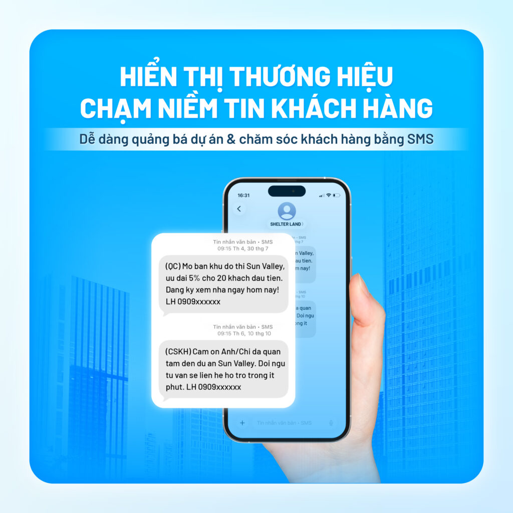 Vì sao ngành bất động sản cần SMS Brandname?