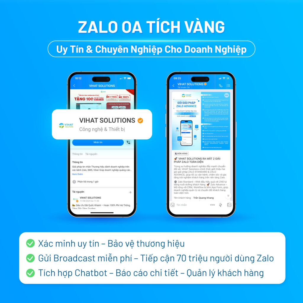 Zalo OA tích vàng