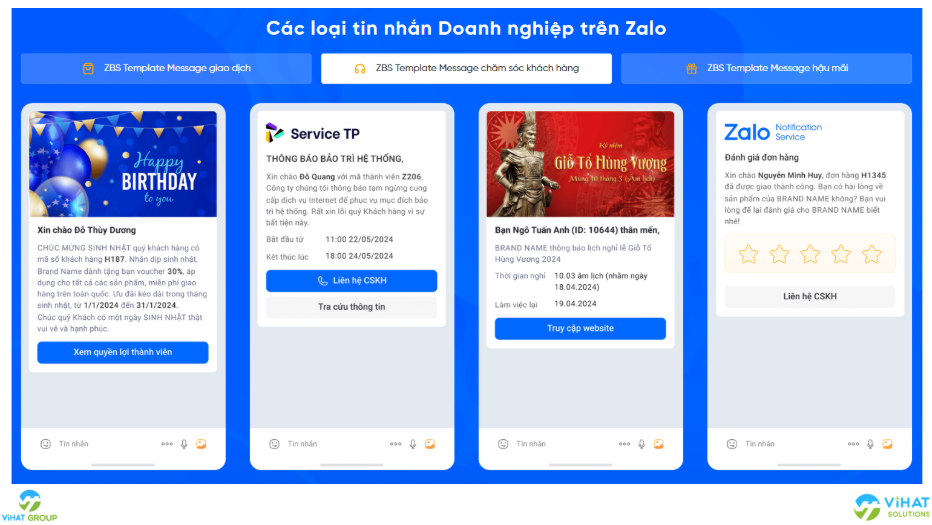 ZBS Template Message CSKH