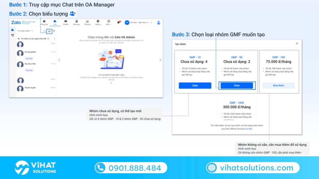 Hướng dẫn tạo nhóm Zalo GMF