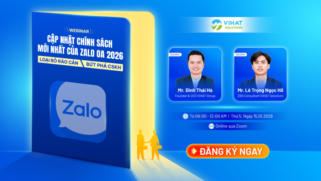 Webinar cập nhật chính sách mới nhất của Zalo