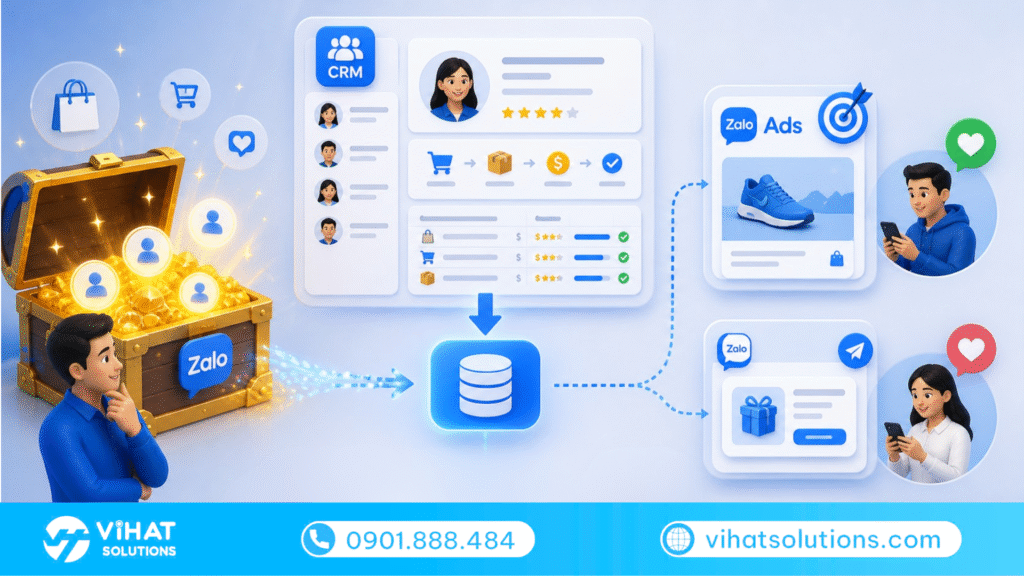 Dữ liệu khách hàng cũ trên Zalo là mỏ vàng