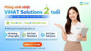 ViHAT Solutions mừng sinh nhật 2 tuổi: Ưu đãi đặc biệt trong 02 ngày vàng 19–20/06/2026