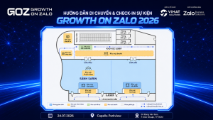 Hướng dẫn di chuyển và check-in tại Growth On Zalo 2026
