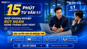 15 phút tư vấn 1:1 có thể giúp doanh nghiệp rút ngắn hàng tháng loay hoay tìm hướng đi