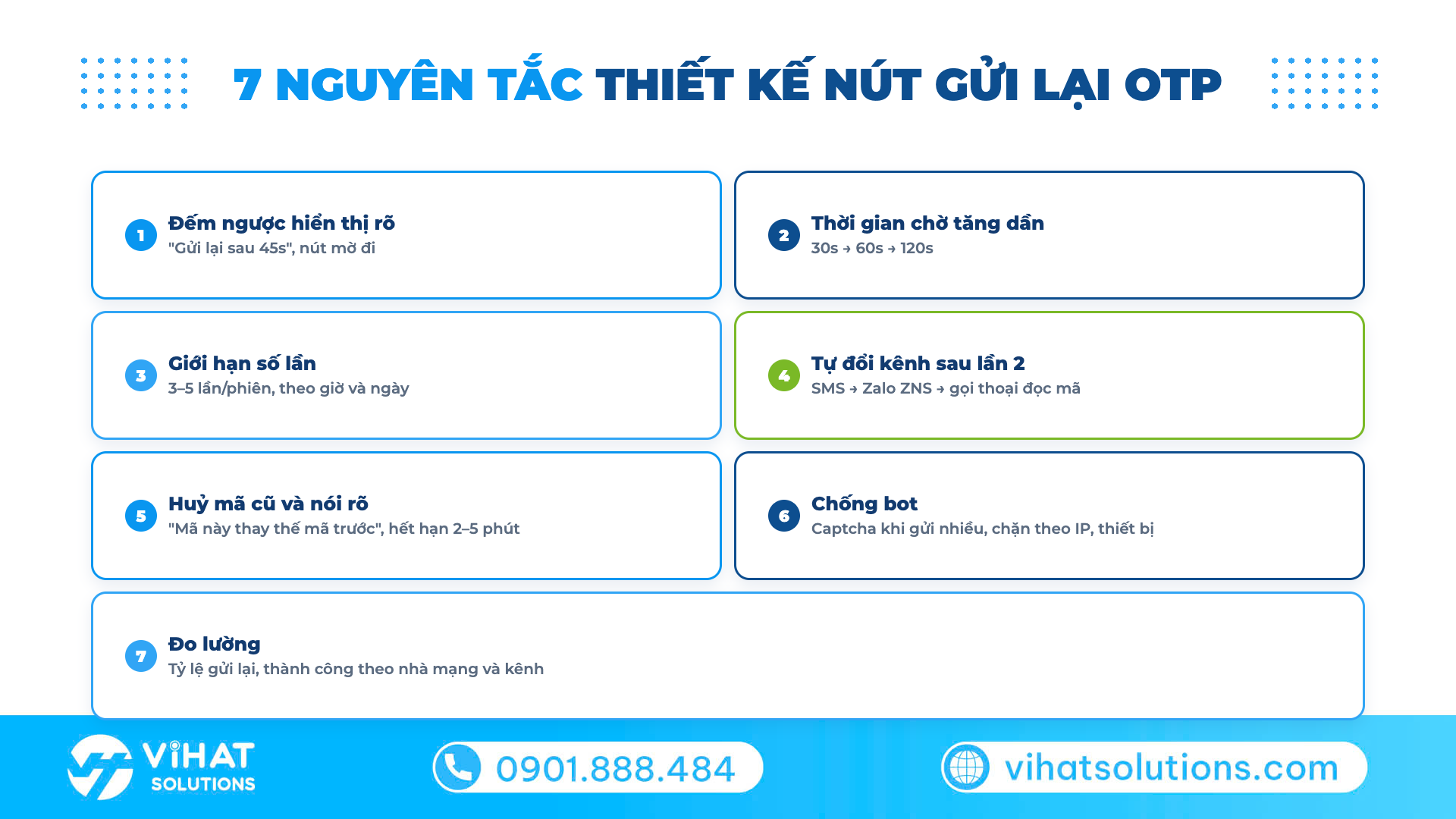 7 nguyên tắc thiết kế nút gửi lại OTP cho doanh nghiệp
