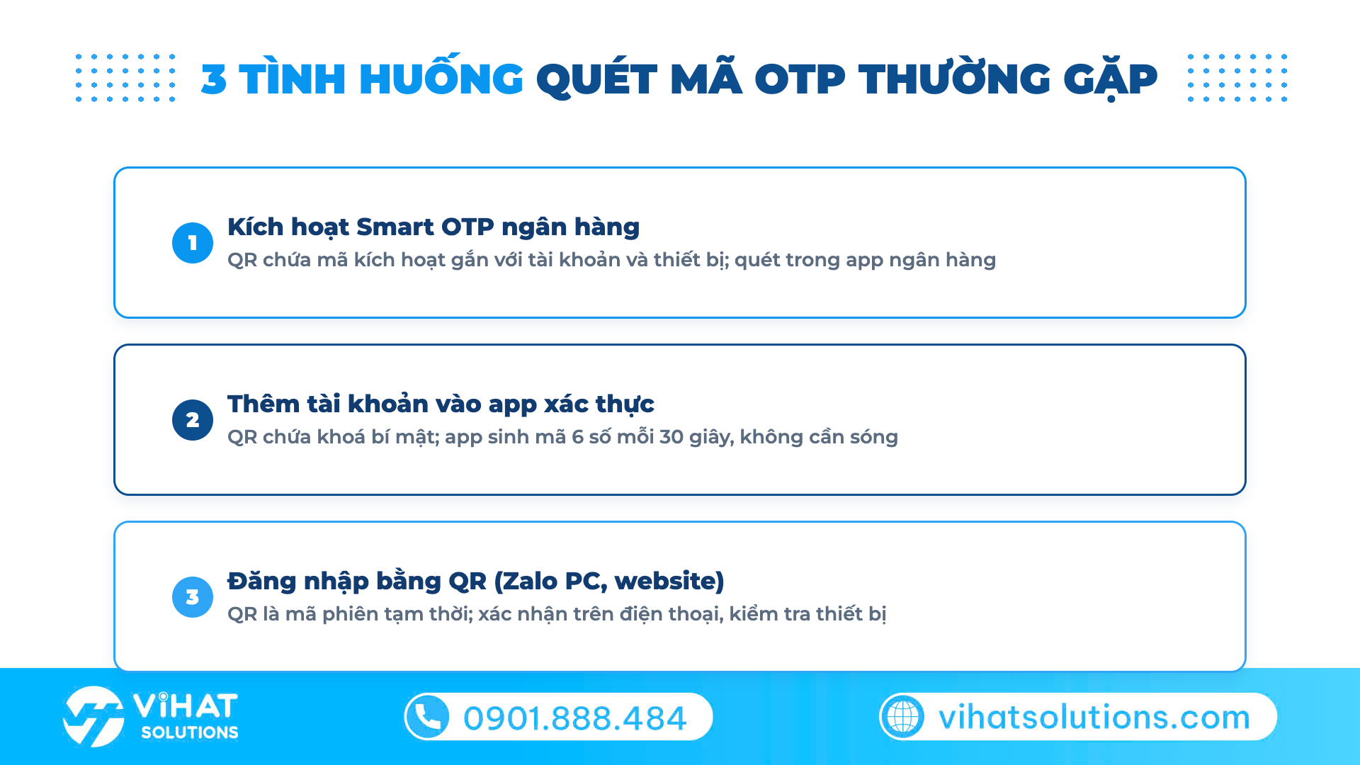 3 tình huống quét mã OTP thường gặp