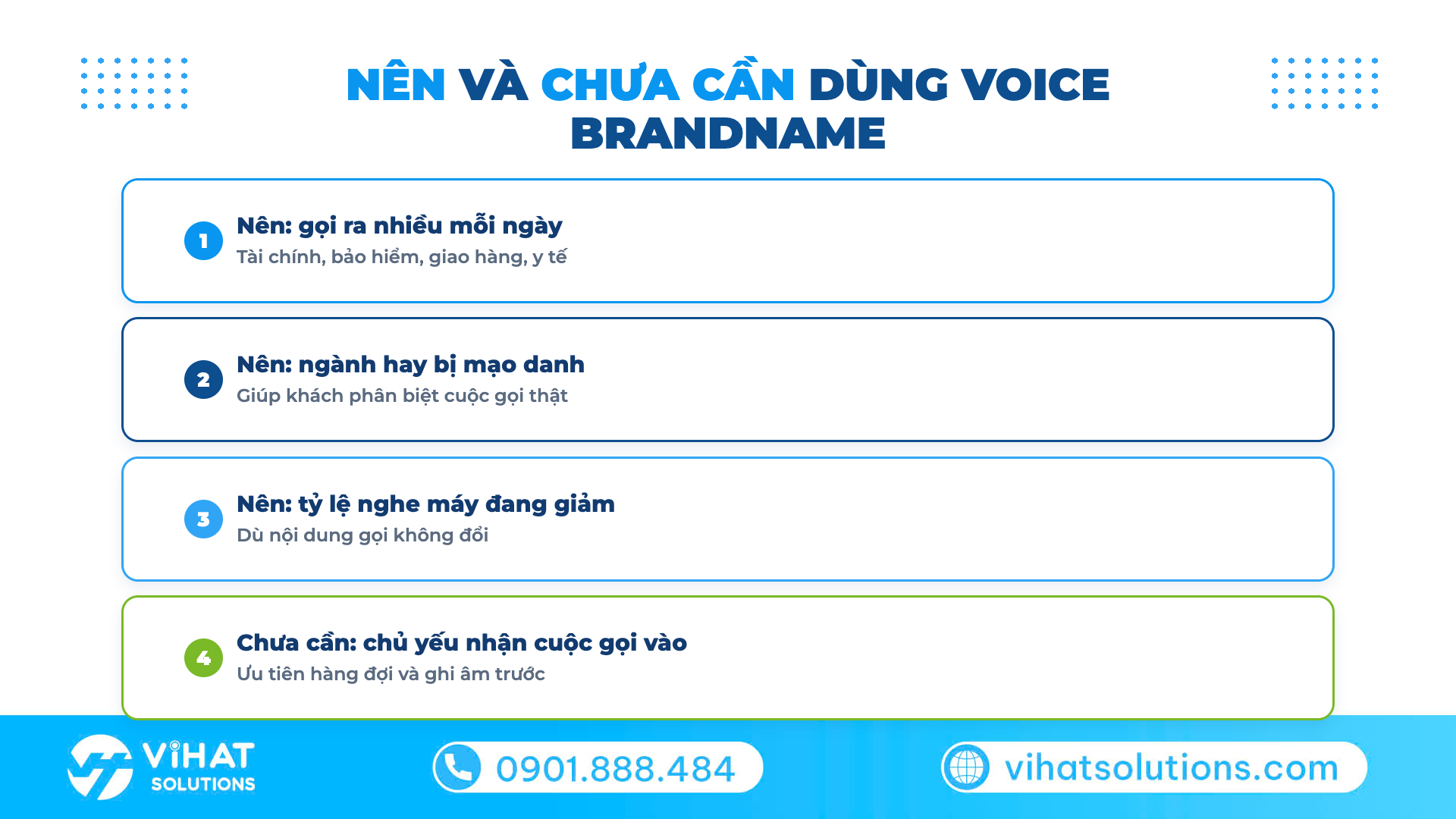 Khi nào doanh nghiệp nên dùng Voice Brandname