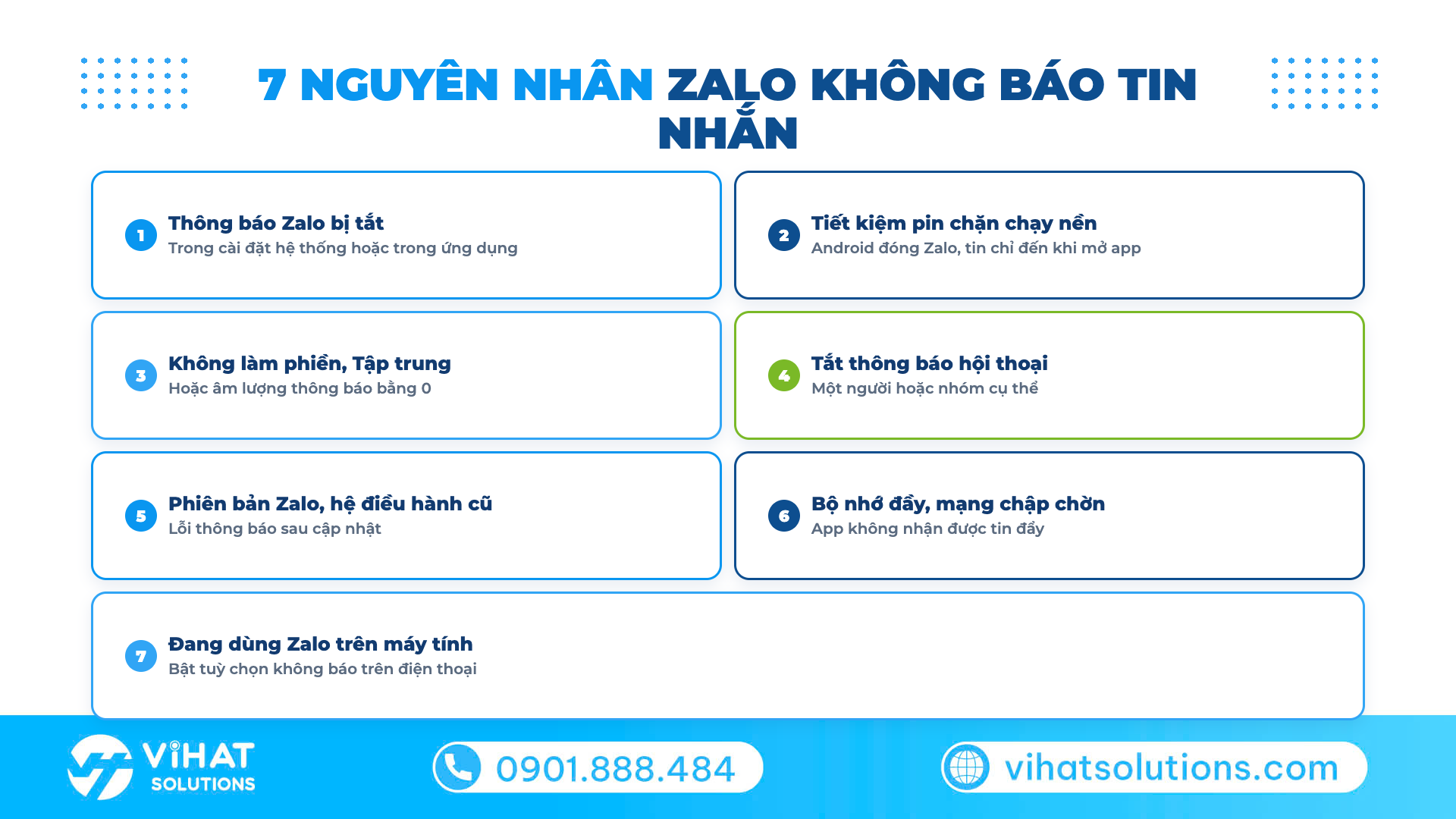 7 nguyên nhân Zalo không báo tin nhắn