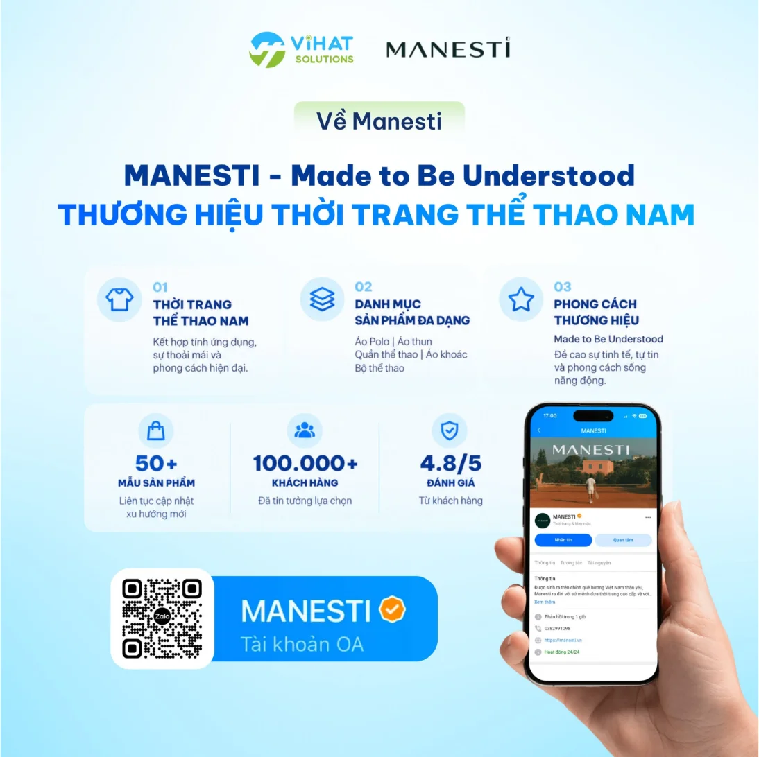 Giới thiệu thương hiệu thời trang thể thao nam MANESTI