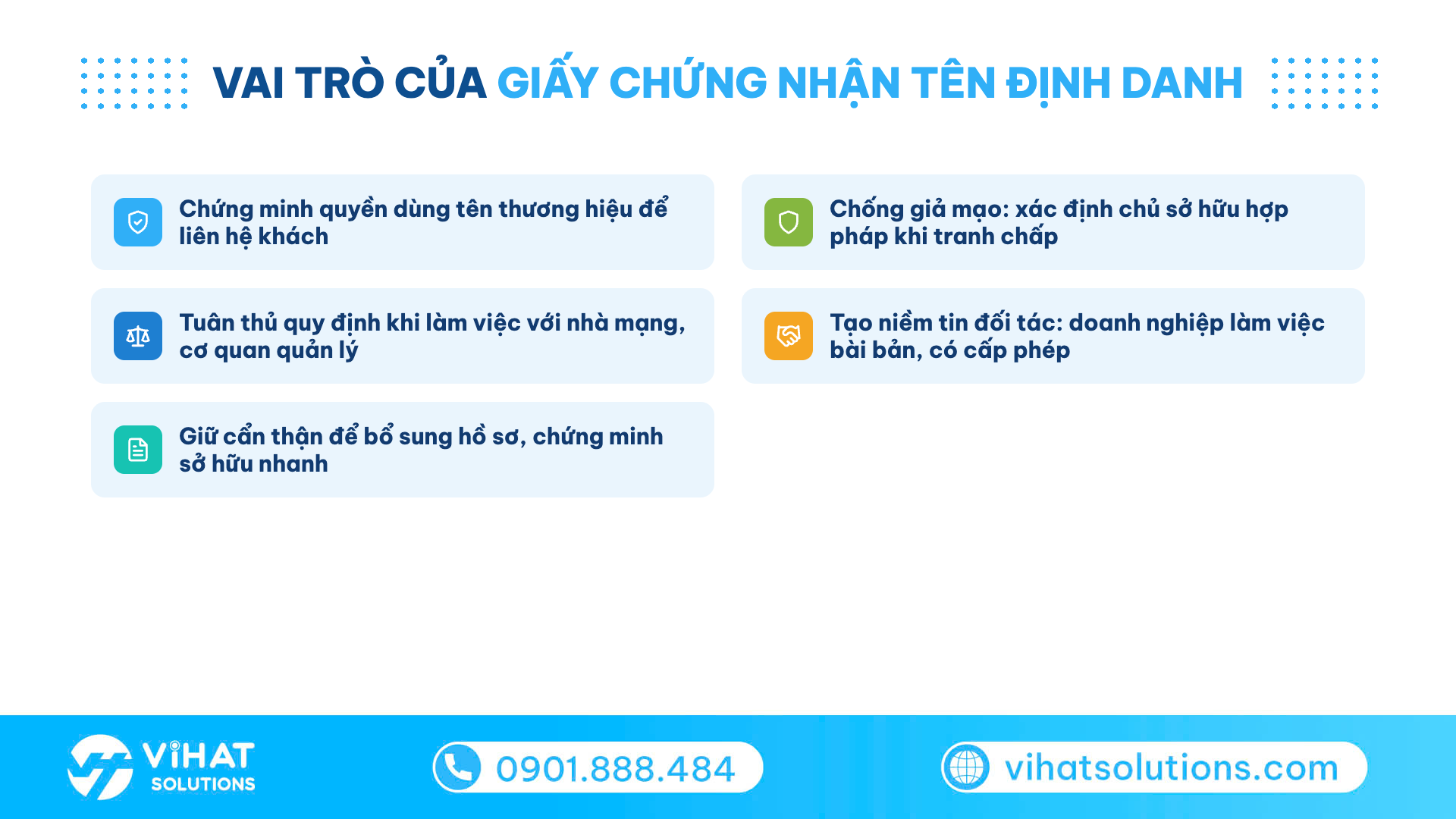 Checklist 4 vai trò của giấy chứng nhận tên định danh và lưu ý lưu giữ