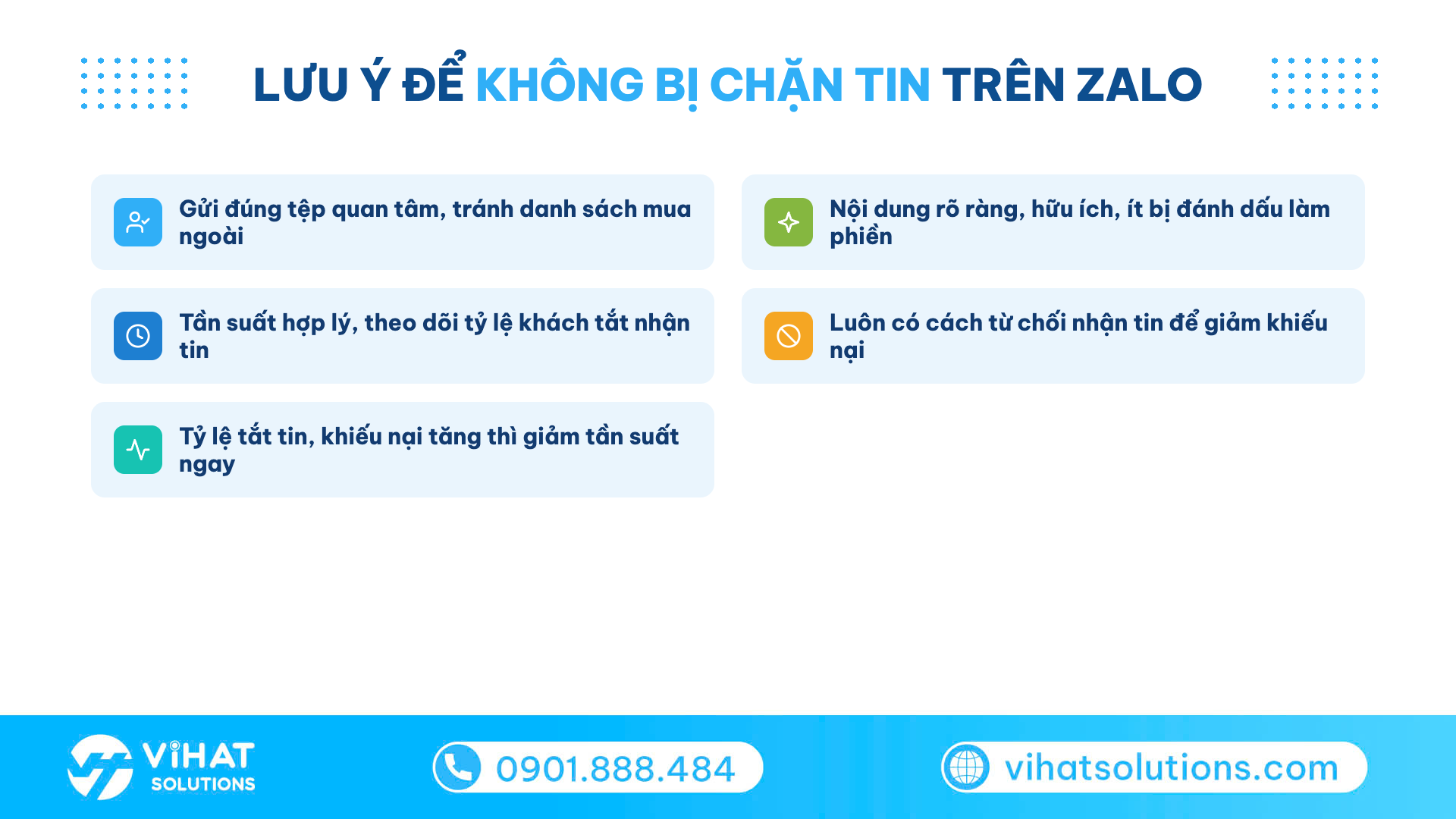 Checklist 5 lưu ý để gửi tin nhắn đồng loạt trên Zalo không bị chặn