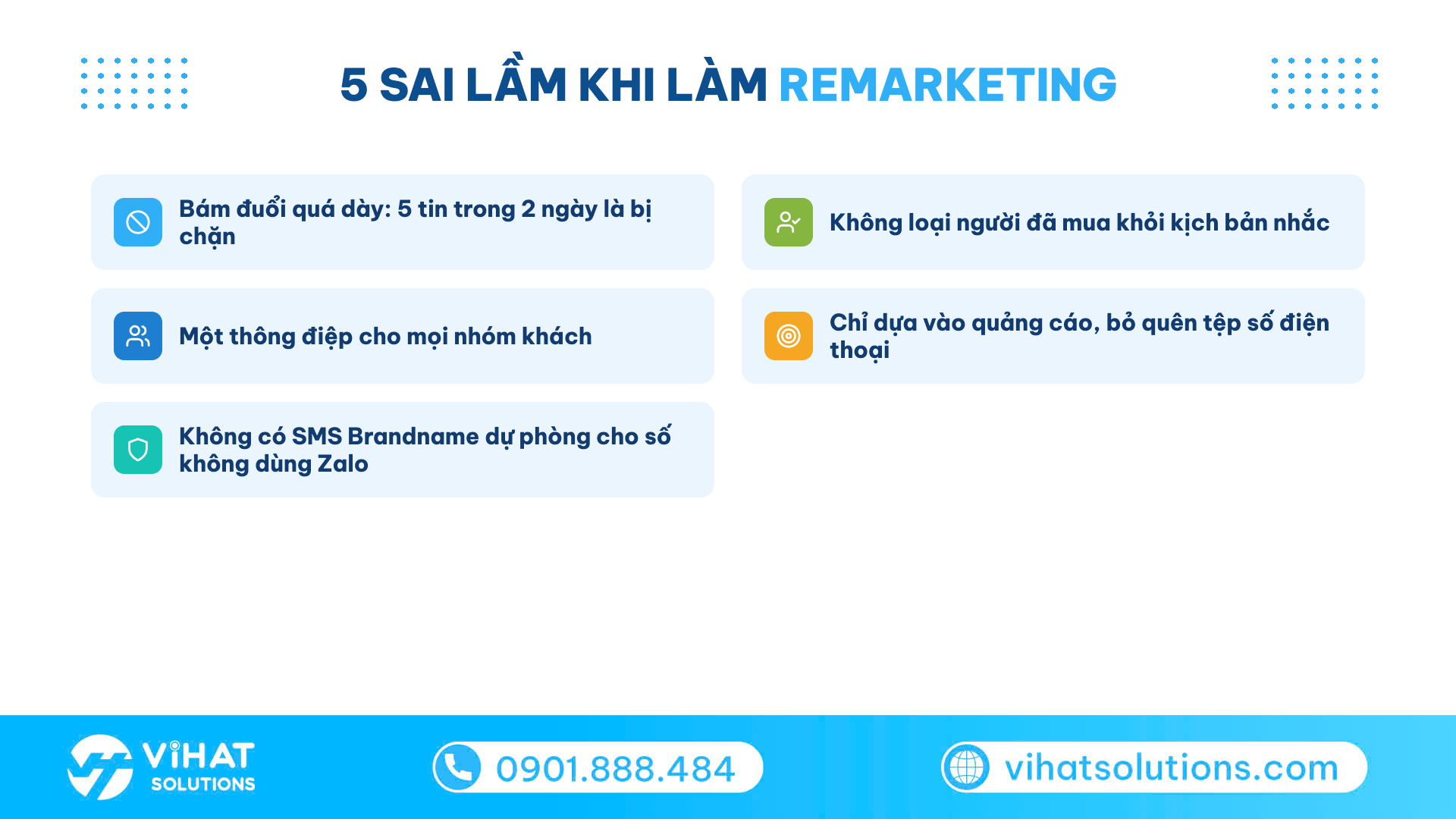 Checklist 5 sai lầm khi làm remarketing