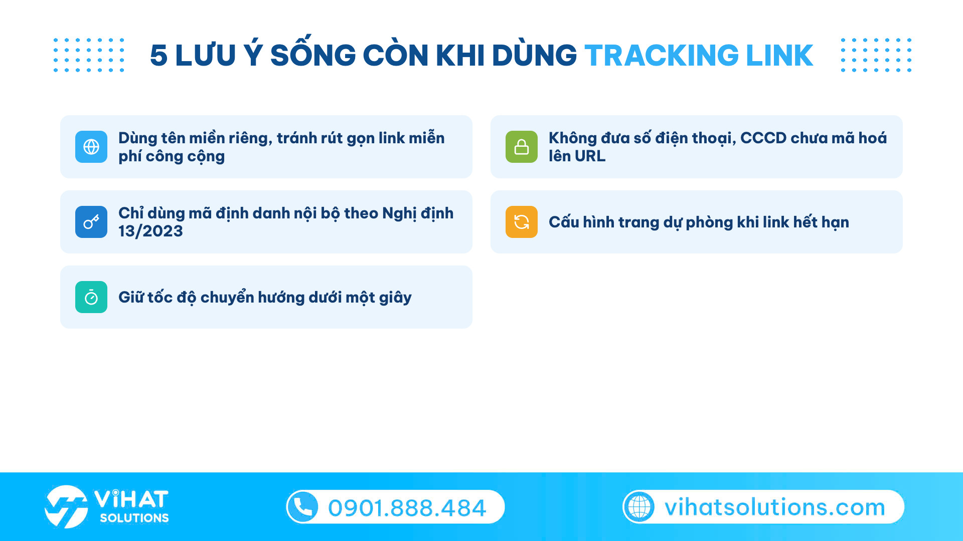 Checklist 5 lưu ý bảo mật, tên miền và trải nghiệm khi triển khai tracking link trong tin nhắn