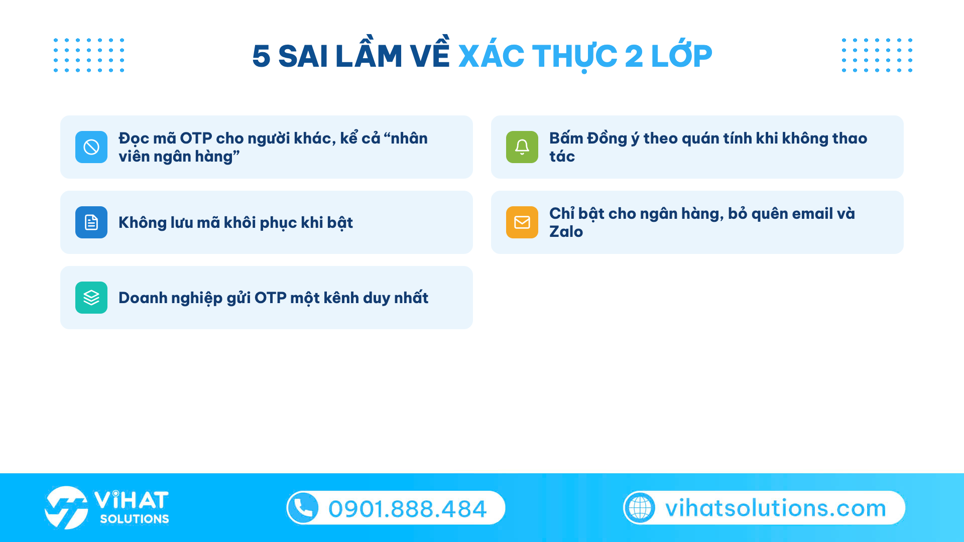 Checklist 5 sai lầm khiến xác thực 2 lớp mất tác dụng